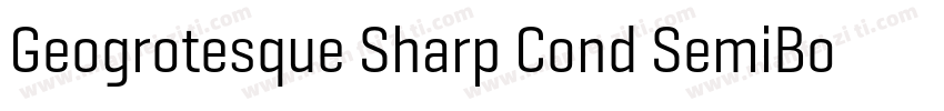 Geogrotesque Sharp Cond SemiBold字体转换